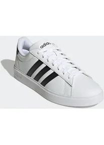 Sneaker Adidas SPORTSWEAR "GRAND COURT CLOUDFOAM COMFORT", Herren, Gr. 43, schwarz-wei&szlig; (cloud wei&szlig;, core schwarz, cloud wei&szlig;), Synthetik, Schuhe Sneaker, Design auf den Spuren des Adidas Superstar