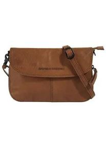 SPIKES & SPARROW Umh&auml;ngetasche SPIKES & SPARROW, Damen, Gr. B/H/T: 23cm x 13cm x 4cm onesize, braun (cognac), Leder, leicht gl&auml;nzend, unifarben, Taschen Umh&auml;ngetasche, echt Leder