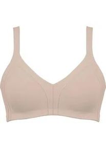 Minimizer-BH Naturana "Minimizer", Damen, Gr. 90, Cup E, beige (light beige), Obermaterial: 86% Polyamid, 14% Elasthan, unifarben, Basic, BHs Minimizer-BH, Shaping-Effekt, breite Tr&auml;ger, basic, ohne B&uuml;gel, bequem