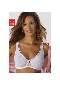 Minimizer-BH Nuance, Damen, Gr. 80, Cup F, wei&szlig;, Spitze, Obermaterial: 88% Polyamid, 12% Elasthan, BHs Minimizer-BH, mit B&uuml;gel und modischer Spitze