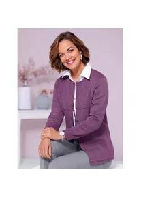 Classic Dog Strickjacke CLASSIC, Damen, Gr. 52, lila (violett), 50% Polyacryl, 50% Schurwolle, Strickjacken Strickjacke