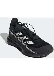 Wanderschuh Adidas TERREX "TERREX VOYAGER 21 TRAVEL", Herren, Gr. 43, schwarz-wei&szlig; (core schwarz, chalk wei&szlig;, grau two), Synthetik, Textil, Schuhe Wanderschuh