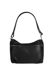 Shopper Samantha Look, Damen, Gr. B/H/T: 29cm x 22cm x 13cm onesize, schwarz, Leder, leicht gl&auml;nzend, unifarben, Taschen Shopper, echt Leder, Made in Italy