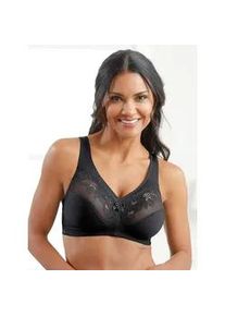 Minimizer-BH Glamorise, Damen, Gr. 90, Cup C, schwarz, 40% Polyamid, 35% Polyester, 15% Baumwolle, 10% Elasthan, BHs Minimizer-BH