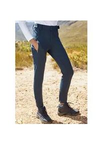 Trekkinghose Lascana ACTIVE "Slim fit", Damen, Gr. 34, N-Gr, blau, Obermaterial: 87% Polyester, 13% Elasthan, unifarben, Hosen Trekkinghose, innen weich angeraut