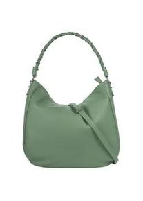 Henkeltasche Samantha Look, Damen, Gr. B/H/T: 34cm x 31cm x 10cm onesize, gr&uuml;n (mint), Leder, leicht gl&auml;nzend, unifarben, Taschen, echt Leder, Made in Italy