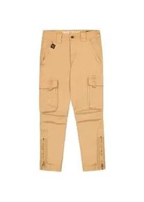Cargohose Alpha Industries "Task Force Pant", Damen, Gr. 30, Normalgr&ouml;&szlig;en, beige (sand), Obermaterial: 98% Baumwolle, 2% Elastan, Hosen Cargohose