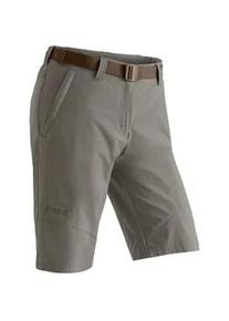 Funktionsshorts Maier Sports "Lawa", Damen, Gr. 40, Normalgr&ouml;&szlig;en, braun (schlamm), 90% Polyamid, 10% Elasthan, Hosen, Damen Shorts, kurze Wanderhose, Outdoorhose mit 2 Taschen, Regular Fit