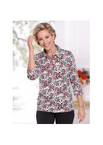 Classic Dog Poloshirt CLASSIC "Shirt", Damen, Gr. 54, rot (rot, ecru, bedruckt), 100% Baumwolle, gemustert, mehrfarbig, Shirts