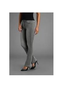 Bootcut-Jeans Arizona "Ultra-Stretch", Damen, Gr. 92, K + L Gr, grau (grau used), Denim/Jeans, Obermaterial: 74% Baumwolle, 24% Polyester, 2% Elasthan, Basic, extraeng lang, Jeans, normale Passform, Baby-Bootcut, Used-Look-Waschung