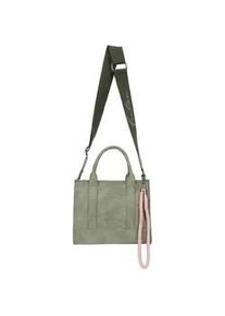 Henkeltasche Fritzi aus Preussen "Fritzi SquareN", Damen, Gr. B/H/T: 11cm x 26cm x 21cm, gr&uuml;n (olivgr&uuml;n), Polyurethan (PU), unifarben, Taschen, mit abnehmbarem Schl&uuml;sselband