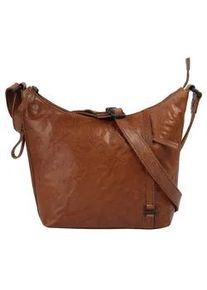 SPIKES & SPARROW Umh&auml;ngetasche SPIKES & SPARROW "CROSSOVER", Damen, Gr. B/H/T: 25cm x 20cm x 5cm onesize, braun (cognac), Leder, unifarben, Taschen Umh&auml;ngetasche, echt Leder