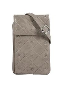 Umh&auml;ngetasche Bruno Banani, Damen, Gr. B/H/T: 13cm x 20cm x 3cm onesize, grau, Leder, leicht gl&auml;nzend, unifarben, Taschen Umh&auml;ngetasche, echt Leder