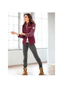 Fleecejacke Inspirationen, Damen, Gr. 36, lila (beere, meliert), 100% Polyester, Futter:60% Baumwolle, 40% Polyester, &Auml;rmel:20% Wolle, 70% Polyacryl, 10% Polyamid, meliert, Jacken Fleecejacke