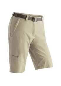 Funktionsshorts Maier Sports "Lawa", Damen, Gr. 44, Normalgr&ouml;&szlig;en, braun (hellbraun), 90% Polyamid, 10% Elasthan, Hosen, Damen Shorts, kurze Wanderhose, Outdoorhose mit 2 Taschen, Regular Fit
