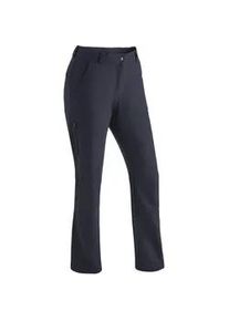 Funktionshose Maier Sports "Helga", Damen, Gr. 88, Langgr&ouml;&szlig;en, blau (dunkelblau), 91% Polyester, 9% Elasthan, Hosen Funktionshose, warme Damen Outdoorhose, robuste Wanderhose, Regular Fit