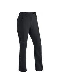Funktionshose Maier Sports "Helga", Damen, Gr. 52, Normalgr&ouml;&szlig;en, schwarz, 91% Polyester, 9% Elasthan, Hosen Funktionshose, warme Damen Outdoorhose, robuste Wanderhose, Regular Fit