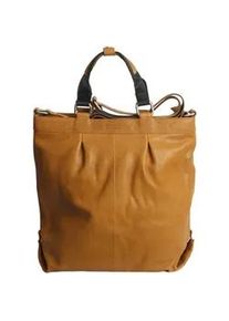 Umh&auml;ngetasche MARGELISCH "Cedel 1", Damen, Gr. B/H/T: 33cm x 36cm x 12cm onesize, gelb, Leder, Taschen Umh&auml;ngetasche, aus LWG zertifiziertem Leder