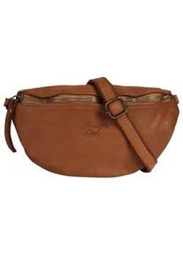 Umh&auml;ngetasche Samantha Look, Damen, Gr. B/H/T: 23cm x 12cm x 6cm onesize, braun (cognac), Leder, vintage, Taschen Umh&auml;ngetasche, echt Leder, Made in Italy