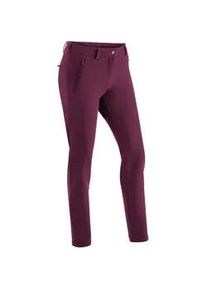 Funktionshose Maier Sports "Helga slim", Damen, Gr. 48, Normalgr&ouml;&szlig;en, pink (magenta), 90% Polyester, 10% Elasthan, Hosen Funktionshose, warme Damen Outdoorhose, robuste Wanderhose, Slim Fit