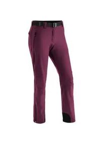 Funktionshose Maier Sports "Tech Pants W", Damen, Gr. 36, Normalgr&ouml;&szlig;en, pink (magenta), Vorderseite: 92% Polyester, 8% Elasthan / R&uuml;ckseite: 100% Polyester, Hosen Funktionshose, Warme Softshellhose, elastisch und winddicht