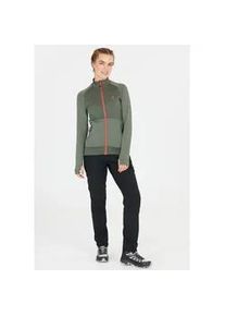 Fleecejacke WHISTLER "Nevados", Damen, Gr. 42, gr&uuml;n, 93% Polyester, 7% Elasthan, mehrfarbig, normal, ohne Ausschnitt, Jacken Fleecejacke, in atmungsaktiver und dehnbarer Qualit&auml;t