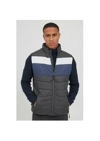 Steppweste Blend "BHKristian", Herren, Gr. L, iron gate, 100% Nylon, regular fit normal, Westen Steppweste, Steppweste im Colorblock-Design