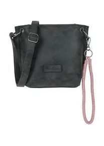 Umh&auml;ngetasche Fritzi aus Preussen "Fritzi03N", Damen, Gr. B/H/T: 8,5cm x 22,5cm x 20,5cm, schwarz, Polyurethan (PU), unifarben, Taschen Umh&auml;ngetasche, mit abnehmbarer Schl&uuml;sselschlange