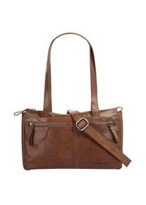 SPIKES & SPARROW Henkeltasche SPIKES & SPARROW, Damen, Gr. B/H/T: 30cm x 17cm x 11cm onesize, braun (cognac), Leder, leicht gl&auml;nzend, unifarben, Taschen, echt Leder
