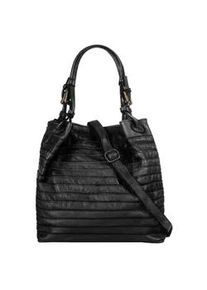Shopper Samantha Look, Damen, Gr. B/H/T: 38cm x 30cm x 13cm onesize, schwarz, Leder, Taschen Shopper, echt Leder, Made in Italy