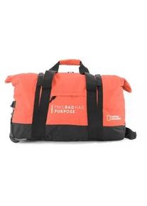 Umh&auml;ngetasche National Geographic "Pathway", Herren, Gr. B/H/T: 29cm x 59cm, orange, Kunstfaser, Taschen Umh&auml;ngetasche, aus recyceltem Material