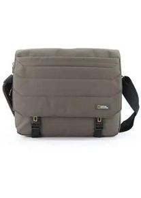 Aktentasche National Geographic "Pro", Herren, Gr. B/H/T: 10,5cm x 31cm x 38cm, gr&uuml;n (khaki), Nylon, Taschen, mit Laptop-Fach