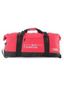 Umh&auml;ngetasche National Geographic "Pathway", Damen, Gr. B/H/T: 37cm x 76cm, rot, Kunstfaser, Taschen Umh&auml;ngetasche, aus recyceltem Polyester