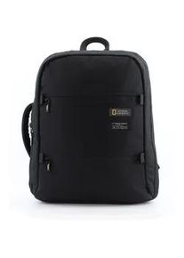 Cityrucksack National Geographic "Mutation", Herren, Gr. B/H/T: 16cm, schwarz, Kunstfaser, unifarben, Rucks&auml;cke Cityrucksack, aus recyceltem Material