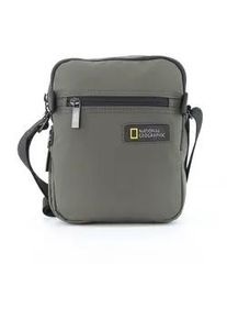 Schultertasche National Geographic "Mutation", Damen, Gr. B/H/T: 7,5cm x 21cm x 18cm, gr&uuml;n (khaki), Kunstfaser, unifarben, Taschen Schultertasche, aus recycelten PET-Flaschen