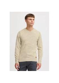 Strickpullover Blend "BHDansel", Herren, Gr. XXL, wei&szlig; (bone wei&szlig;), Feinstrick, 50% Baumwolle, 50% Polyacryl, meliert, regular fit, V-Ausschnitt, eingesetzt, Pullover Strickpullover, Feinstrickpullover mit V-Ausschnitt