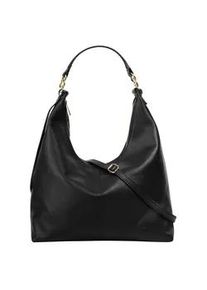 Shopper Samantha Look, Damen, Gr. B/H/T: 36cm x 40cm x 13cm onesize, schwarz, Leder, leicht gl&auml;nzend, unifarben, Taschen Shopper, Made in Italy, Gro&szlig;e Handtasche mit Smartphonefach