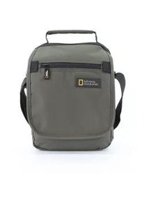 Schultertasche National Geographic "Mutation", Damen, Gr. B/H/T: 11,5cm x 24cm x 19cm, gr&uuml;n (khaki), Kunstfaser, unifarben, Taschen Schultertasche, aus recyceltem Polyester