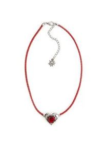 Allg&auml;u Rebell Kette mit Anh&auml;nger ALLG&Auml;U REBELL "Maja", Damen, Gr. onesize, Metall, rot, Basic, Halsketten, mit kleinen Metallherz