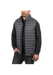 Steppweste Blend "BHNille", Herren, Gr. L, ebony grau, 100% Nylon, unifarben, normal normal, Westen Steppweste, Modische Weste mit Stehkragen