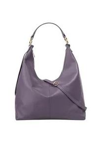 Shopper Samantha Look, Damen, Gr. B/H/T: 36cm x 40cm x 13cm onesize, lila (violett), Leder, leicht gl&auml;nzend, unifarben, Taschen Shopper, Made in Italy, Gro&szlig;e Handtasche mit Smartphonefach