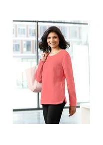 Fleeceshirt Classic Basics "Fleece-Shirt", Damen, Gr. 52, rosa (flamingo), 100% Polyester, unifarben, Shirts