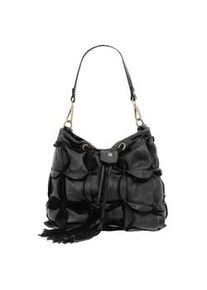 Henkeltasche Samantha Look, Damen, Gr. B/H/T: 24cm x 22cm x 17cm onesize, schwarz, Leder, Taschen, echt Leder, Made in Italy