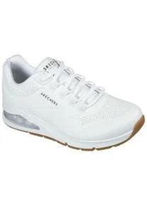Sneaker Skechers "UNO 2-AIR AROUND YOU", Damen, Gr. 35, wei&szlig;, Lederimitat, Textil, Schuhe Sneaker, mit Skech-Air Luftkammern, Freizeitschuh, Halbschuh, Schn&uuml;rschuh