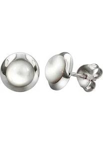 Paar Ohrstecker Vivance "925/- Sterling Silber rhodiniert Perlmutt", wei&szlig;, Ohrringe, Damen, one-size, Silber 925 (Sterlingsilber)