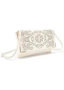 Umh&auml;ngetasche Vivance "Clutch", Damen, Gr. B/H/T: 30cm x 19cm, beige (hellbeige), Lederimitat, unifarben, Taschen Umh&auml;ngetasche, Abendtasche, Minibag, Handtasche, Schultertasche, Crossbody Bag VEGAN