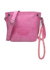 Umh&auml;ngetasche Fritzi aus Preussen "Fritzi03N", Damen, Gr. B/H/T: 8,5cm x 22,5cm x 20,5cm, pink, Polyurethan (PU), unifarben, Taschen Umh&auml;ngetasche, mit abnehmbarer Schl&uuml;sselschlange