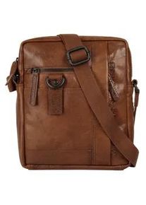 SPIKES & SPARROW Umh&auml;ngetasche SPIKES & SPARROW, Gr. B/H/T: 21cm x 26cm x 5cm onesize, braun (cognac), Leder, leicht gl&auml;nzend, unifarben, Taschen Umh&auml;ngetasche, echt Leder