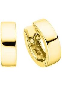 Paar Creolen Bruno Banani "Schmuck Geschenk Silber 925 Ohrschmuck Ohrringe", gold (gelbgoldfarben), Ohrringe, Damen, 13,2mm, Silber 925 (Sterlingsilber)