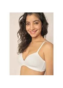 Schalen-BH Skiny "Micro Essentials", Damen, Gr. 70, Cup A, wei&szlig;, Obermaterial: 67% Polyamid, 33% Elasthan. Einsatz: 100% Polyester, Basic, BHs Schalen-BH, gepolstert, ohne B&uuml;gel, weich, Unsichtbar-Effekt, nahtlos, elastisch